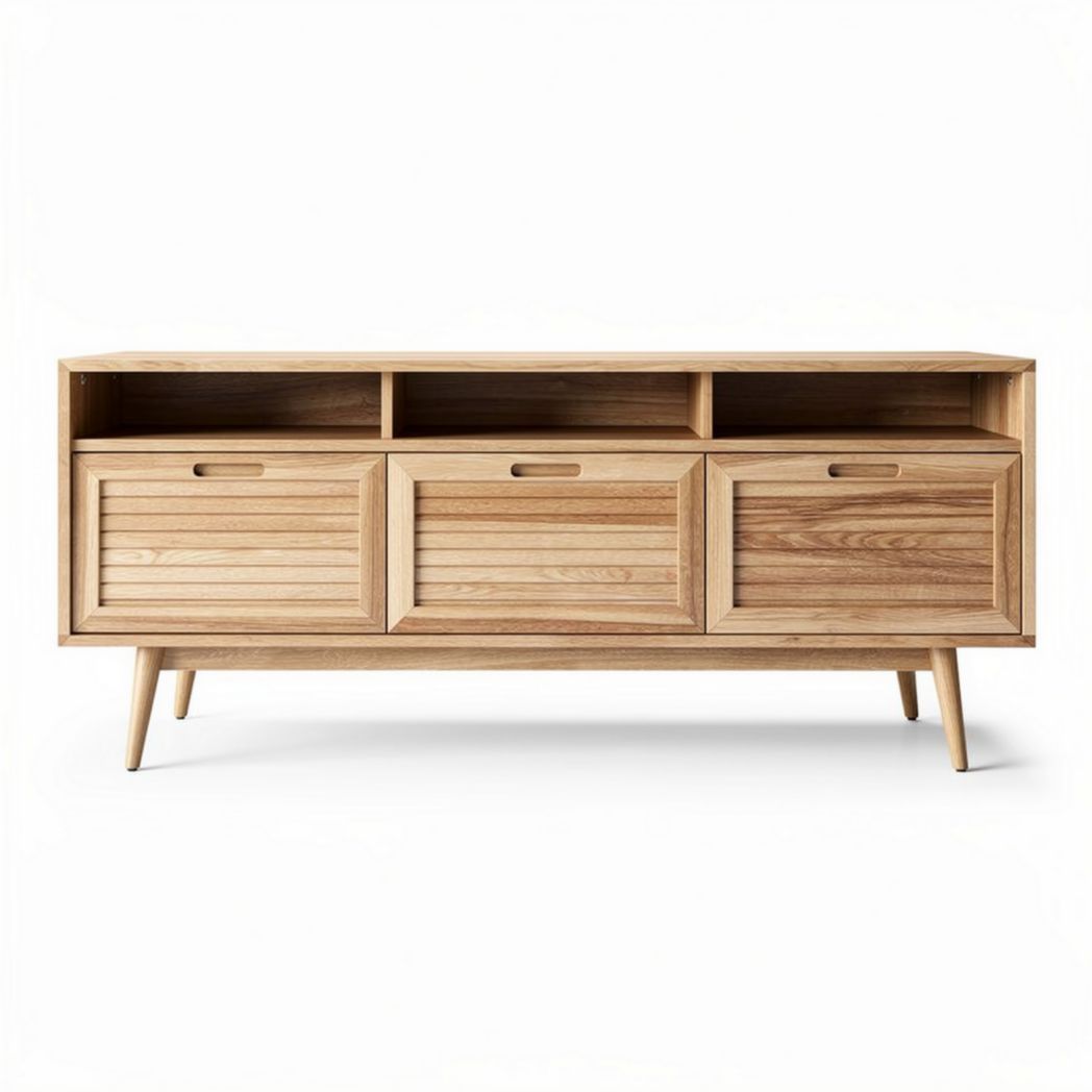 Mobile contenitore in legno per soggiorno con apertura a battente – 150 x 40 x 60 cm