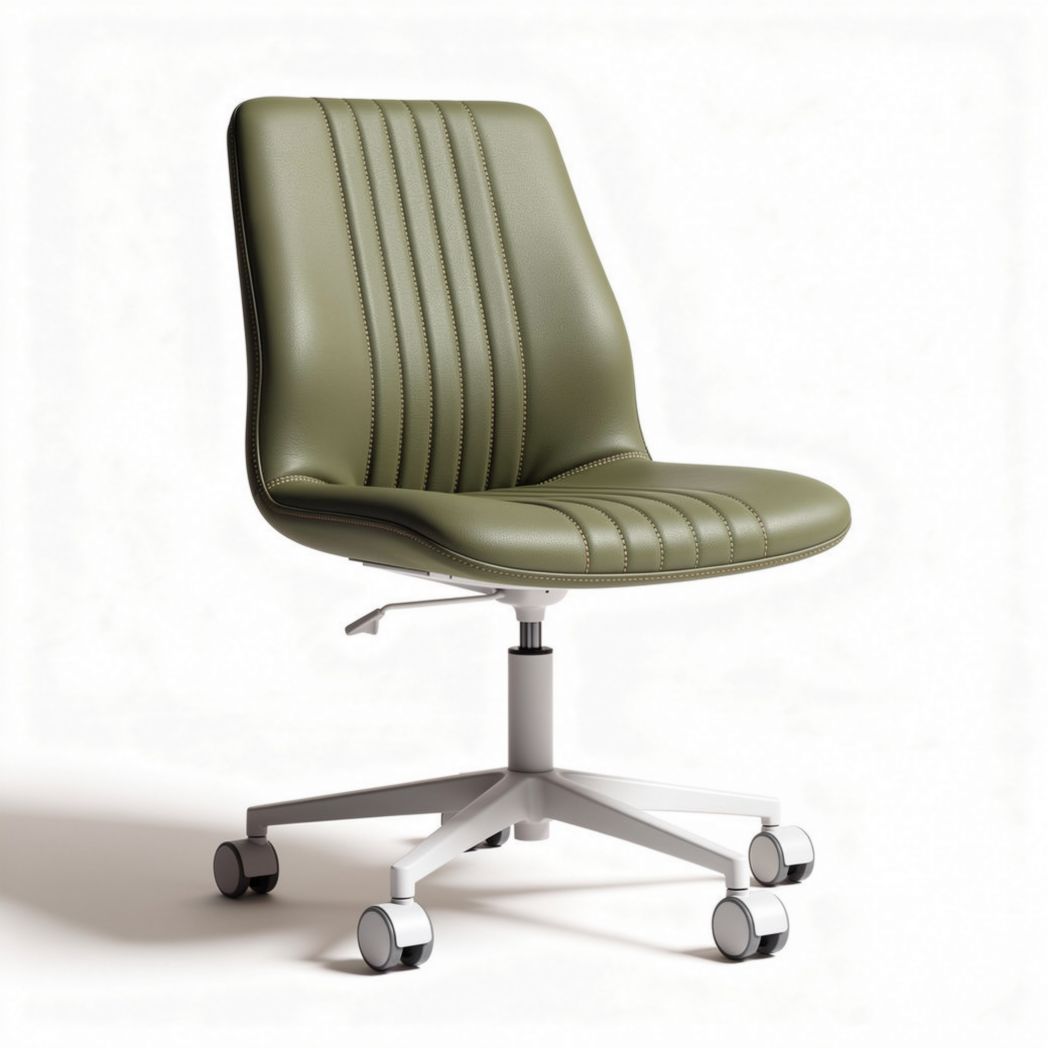 Sedia girevole in ecopelle per ufficio - 45 x 50 x 85 cm