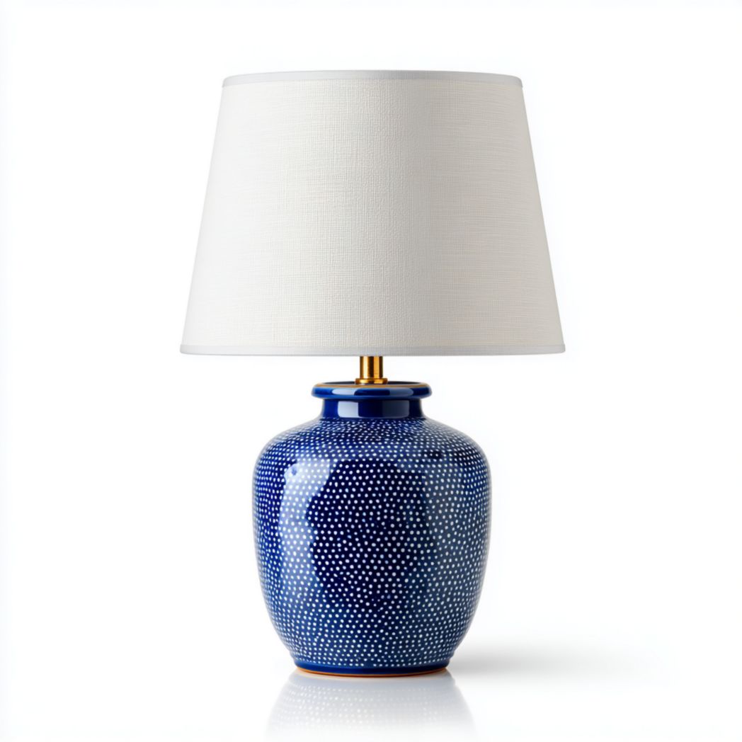 Lampada da tavolo in ceramica per illuminazione d'interni – 30 x 30 x 60 cm